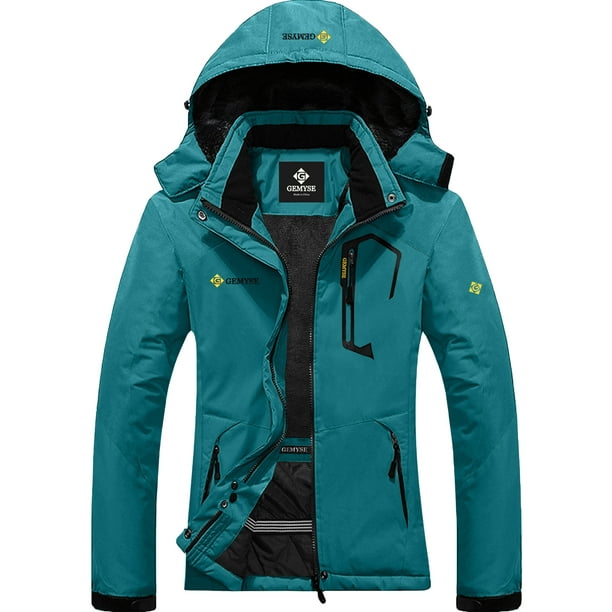 GEMYSE Women's Mountain Waterproof Ski Snow Jacket Winter Windproof Rain Jacket 